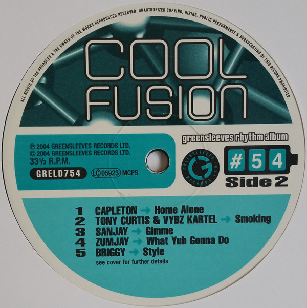 Various - Cool Fusion | Greensleeves Records (GRELD 754) - 2