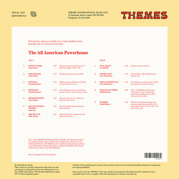Various - The All American Powerhouse | Be With Records (BEWITH073LP) - 2 Various - The All American Powerhouse | Be With Records (BEWITH073LP) - 2