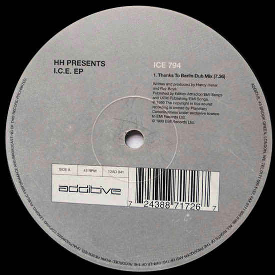 Hardy Heller - I.C.E. EP | Additive (12AD 041)