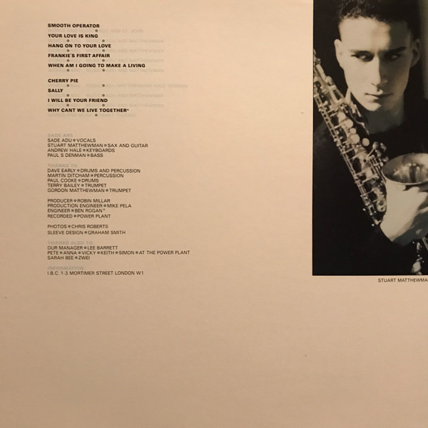 Sade - Diamond Life | Portrait (FR 39581) - 2