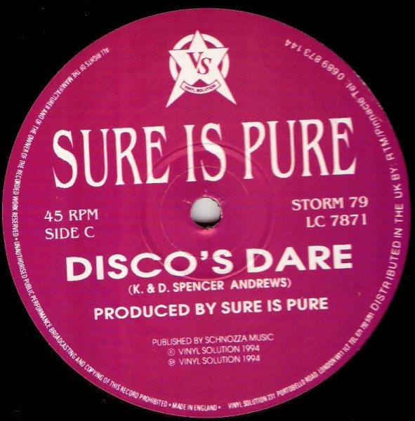 Sure Is Pure - The Out To Lunch EP | Vinyl Solution (STORM 79) - 5