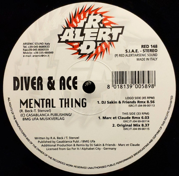 Diver & Ace - Mental Thing | Red Alert (RED 148)