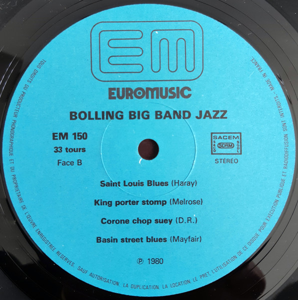 Claude Bolling Big Band - Jazz | Euromusic (EM 150) - 4 Claude Bolling Big Band - Jazz | Euromusic (EM 150) - 4