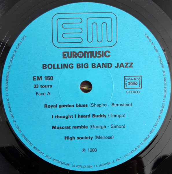 Claude Bolling Big Band - Jazz | Euromusic (EM 150) - 3 Claude Bolling Big Band - Jazz | Euromusic (EM 150) - 3