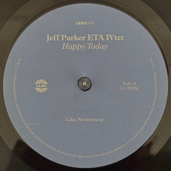 Jeff Parker ETA IVtet - Happy Today | International Anthem Recording Company (IARC0109) - 4