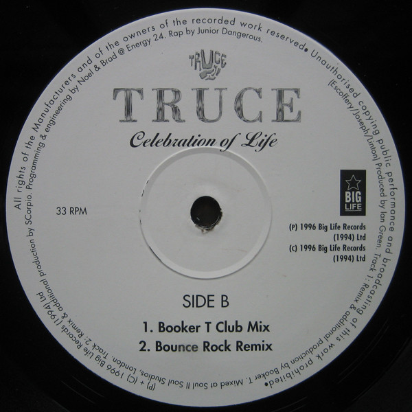 Truce - Celebration Of Life | Big Life (BLRT 126) - 3