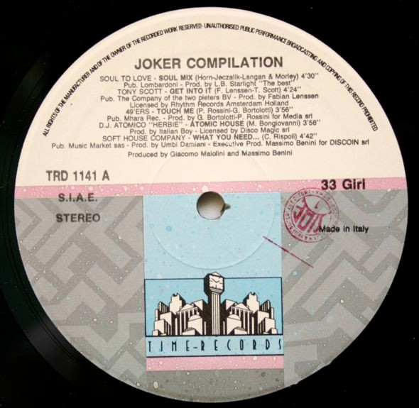 Various - The Joker Compilation | Time Records (TRD 1141) - 3