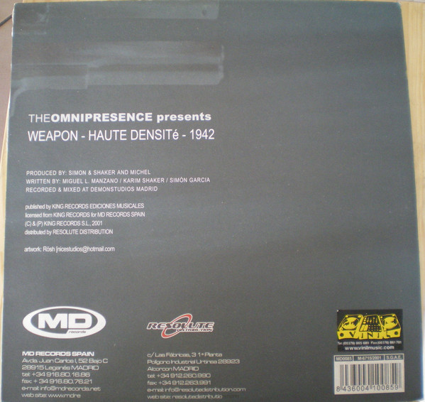 The Omnipresence - Weapon / Haute Densité | MD Records (MD0085) - 2 The Omnipresence - Weapon / Haute Densité | MD Records (MD0085) - 2
