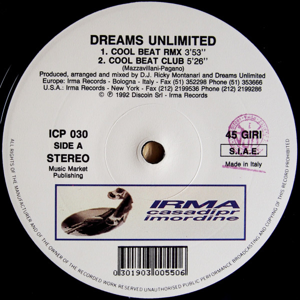 Dreams Unlimited - Cool Beat | Irma CasaDiPrimordine (ICP 030) - 3 Dreams Unlimited - Cool Beat | Irma CasaDiPrimordine (ICP 030) - 3