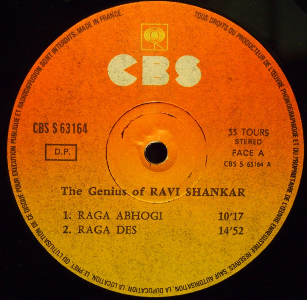 Ravi Shankar - The Genius Of Ravi Shankar | CBS (S 63164) - 3