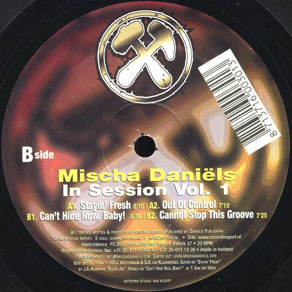 Mischa Daniëls - In Session Vol. 1 | Work Records (Work 57)