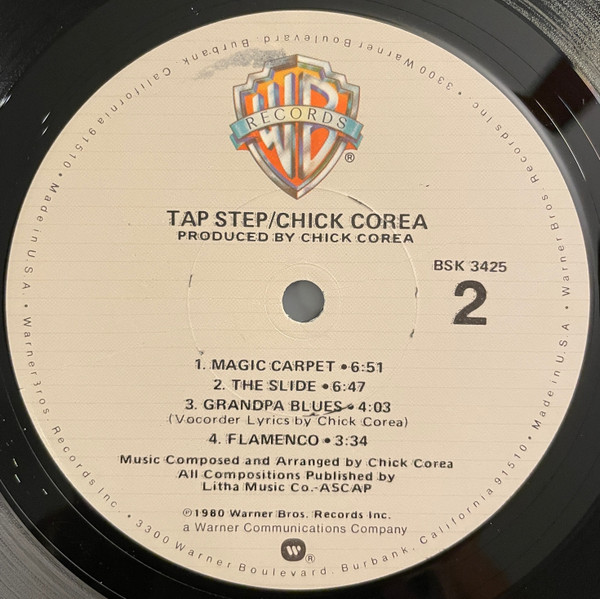 Chick Corea - Tap Step | Warner Bros. Records (BSK 3425) - 4 Chick Corea - Tap Step | Warner Bros. Records (BSK 3425) - 4