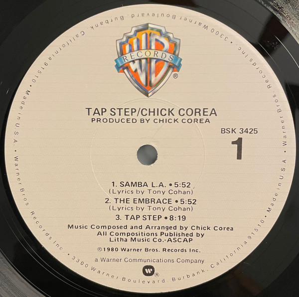 Chick Corea - Tap Step | Warner Bros. Records (BSK 3425) - 3 Chick Corea - Tap Step | Warner Bros. Records (BSK 3425) - 3