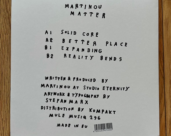 martinou - Matter | Mule Musiq (MULE MUSIQ 296) - 2