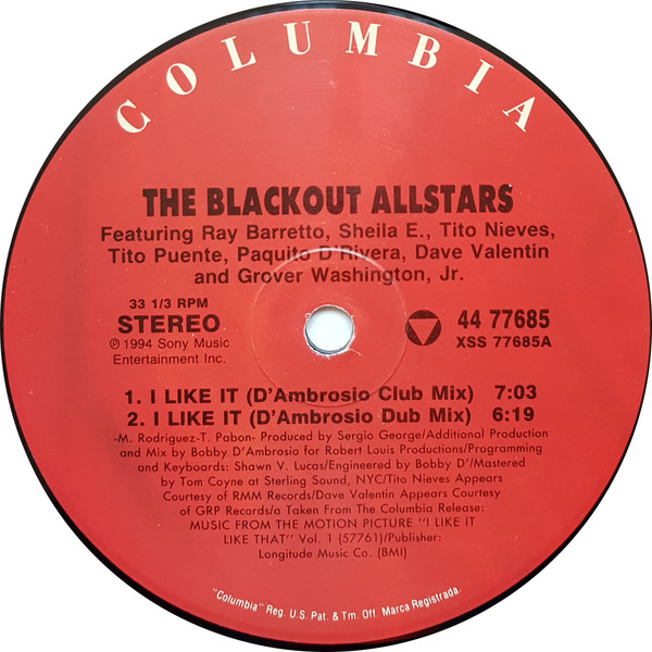 The Blackout Allstars - I Like It | Columbia (44 77685) - 3 The Blackout Allstars - I Like It | Columbia (44 77685) - 3