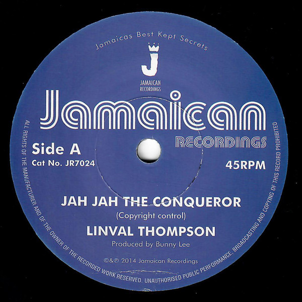 Linval Thompson - Jah Jah The Conqueror | Jamaican Recordings (JR7024)