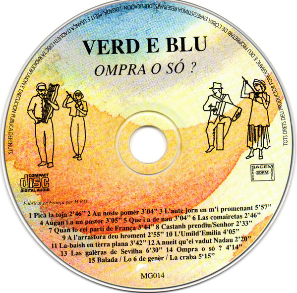 Verd E Blu - Ompra O Só ? | Menestrèrs Gascons (MG014) - 3 Verd E Blu - Ompra O Só ? | Menestrèrs Gascons (MG014) - 3
