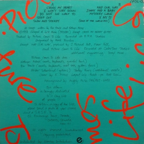 Picture Comes To Life - Picture Comes To Life | Cesspool Of Lust Records (CPOL-01) - 2