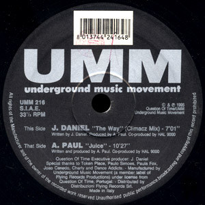 A. Paul / J. Daniel - Juice / The Way | UMM (UMM 216) - main