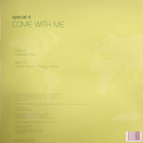 Special D. - Come With Me | All Around The World (12 GLOBE 340) - 2