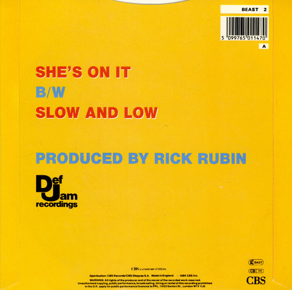 Beastie Boys - She's On It | Def Jam Recordings (BEAST 2) - 2