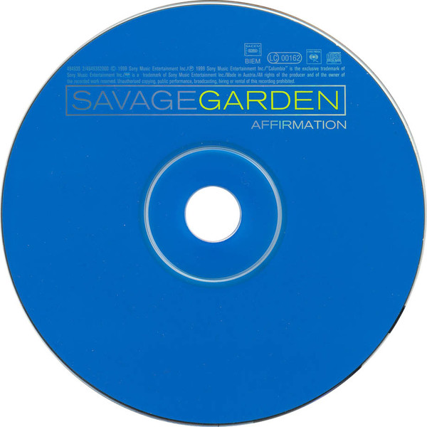 Savage Garden - Affirmation | Columbia (COL 494935 2) - 3 Savage Garden - Affirmation | Columbia (COL 494935 2) - 3