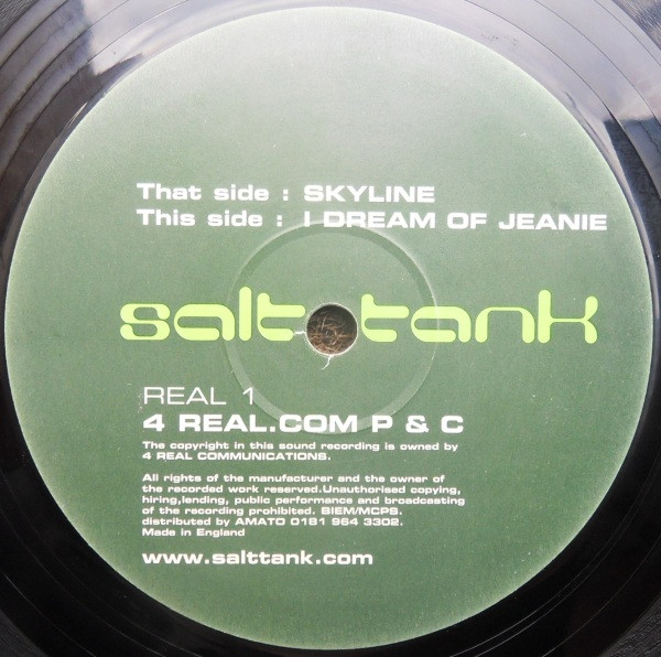 Salt Tank - Skyline / I Dream Of Jeanie | 4 Real Communications (REAL 1)