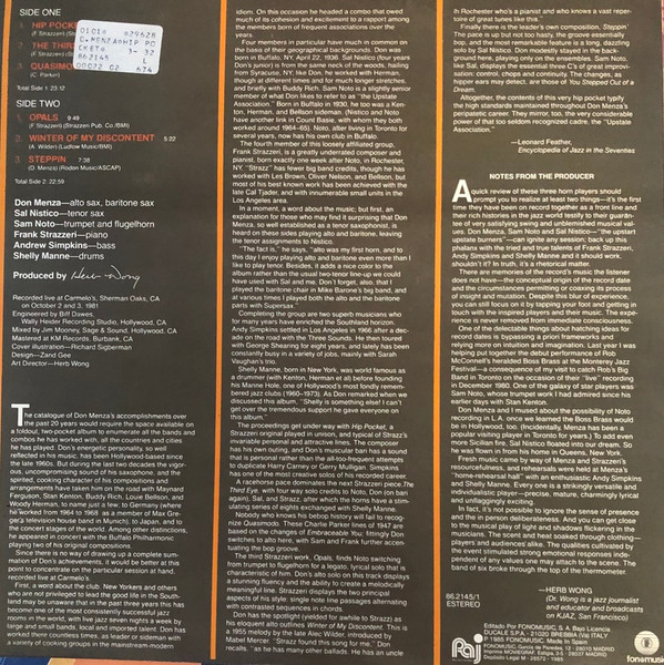 Don Menza - Hip Pocket | Fonomusic (86.2145/1) - 2