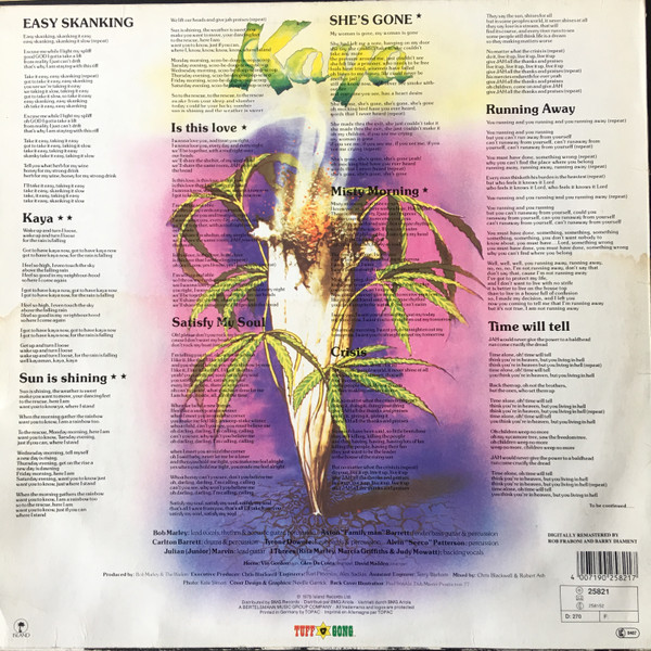 Bob Marley & The Wailers - Kaya | Tuff Gong (25821) - 2 Bob Marley & The Wailers - Kaya | Tuff Gong (25821) - 2