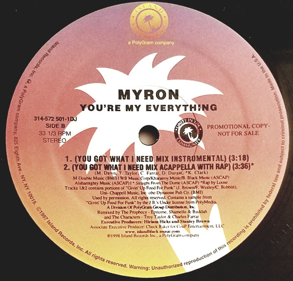 Myron - You're My Everything (The Remix) | Island Records (314-572 501-1DJ)