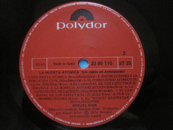 Miguel Ríos - La Huerta Atómica (Un Relato De Anticipación) | Polydor (23 85 110 179) - 4