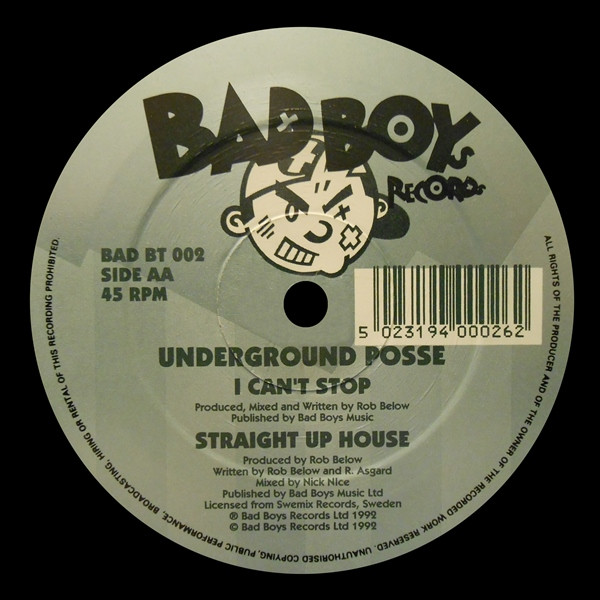 Underground Posse - The Underground Posse E.P | Bad Boys Records (BAD BT 002) - 4