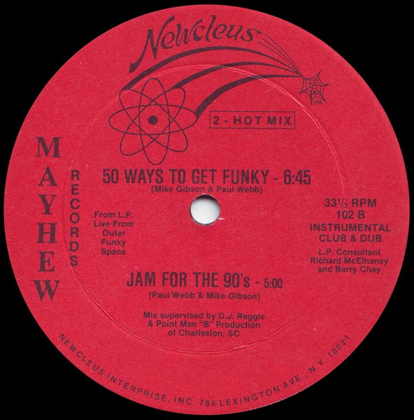 Newcleus - 50 Ways To Get Funky / Jam For The '90's | Mayhew Records (101) - 2