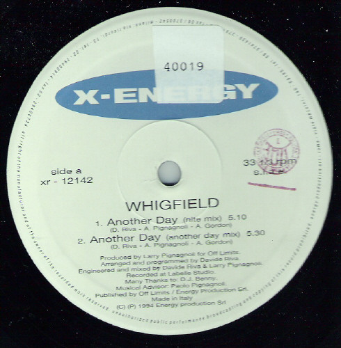 Whigfield - Another Day | X-Energy Records (XR-12142) - 3 Whigfield - Another Day | X-Energy Records (XR-12142) - 3