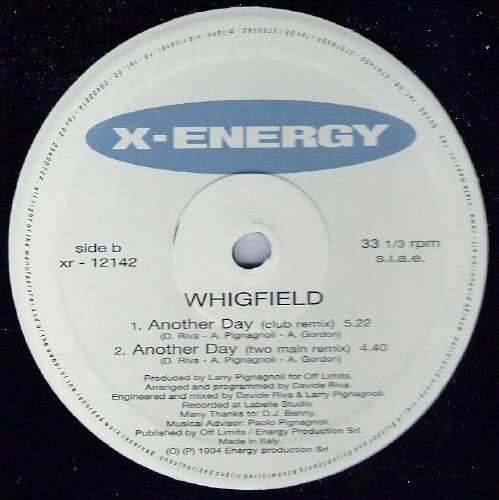 Whigfield - Another Day | X-Energy Records (XR-12142) - 4 Whigfield - Another Day | X-Energy Records (XR-12142) - 4