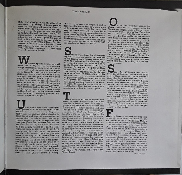 Sonny Boy Williamson - This Is My Story | Chess (CH 50020) - 4 Sonny Boy Williamson - This Is My Story | Chess (CH 50020) - 4