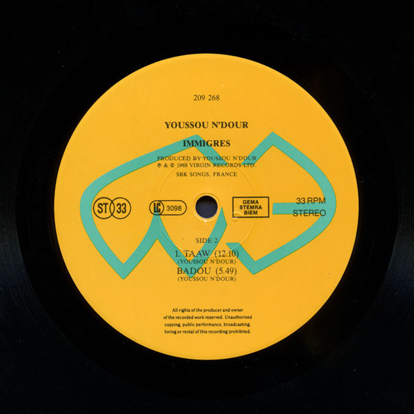 Youssou N'Dour & Le Super Etoile De Dakar - Immigrés | Virgin (209 268) - 2