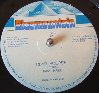 Pam Hall - Dear Boopsie | Blue Mountain (BMD 027) - 2