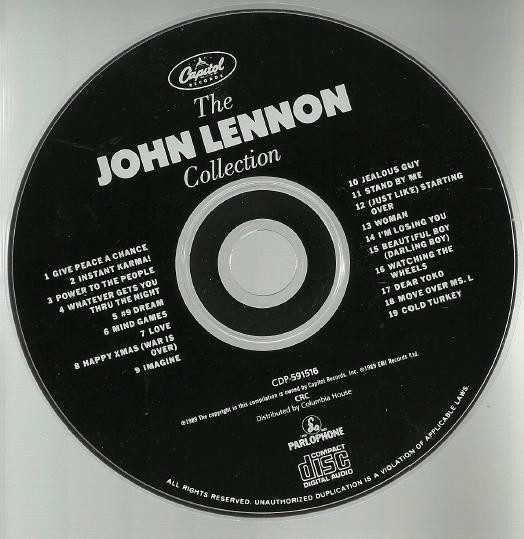 John Lennon - The John Lennon Collection | Capitol Records (CDP 591516) - main John Lennon - The John Lennon Collection | Capitol Records (CDP 591516) - main