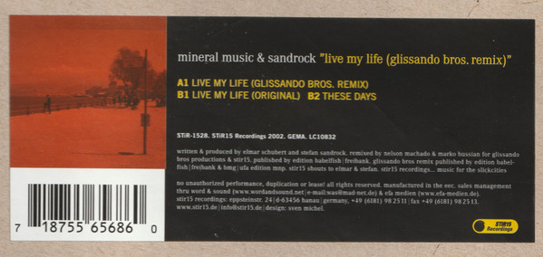 Mineral Music & Stefan Sandrock - Live My Life (Glissando Bros. Remix) | STIR15 Recordings (STiR-1528) - 4