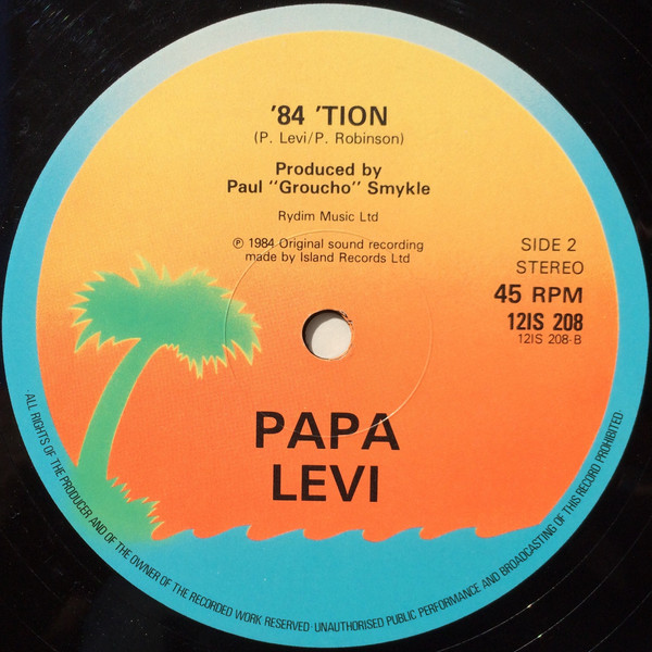 Papa Levi - Big 'N' Broad | Island Records (12 IS 208) - 2