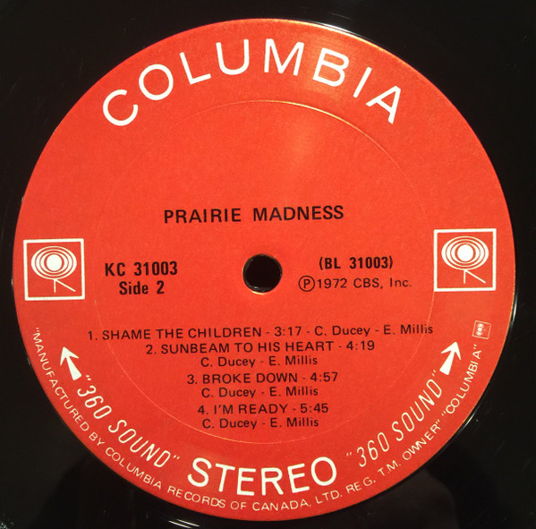 Prairie Madness - Prairie Madness | Columbia (KC 31003) - 4