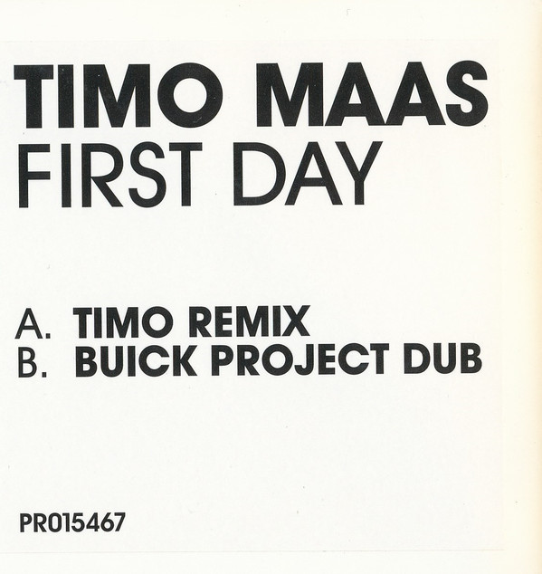 Timo Maas - First Day | Warner Bros. Records (PR015467) - 2