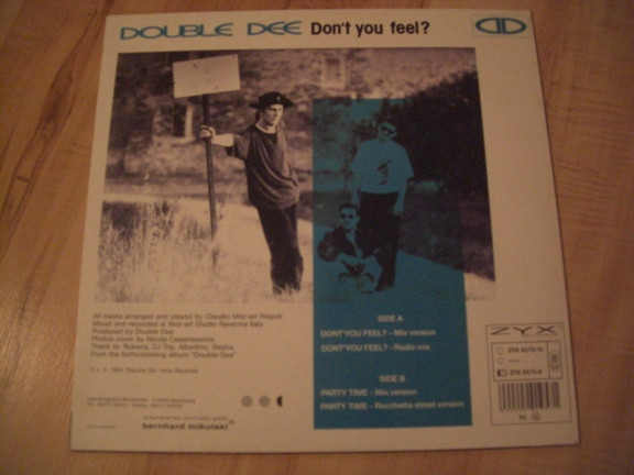 Double Dee - Don't You Feel? | ZYX Records (ZYX 6575-12) - 2