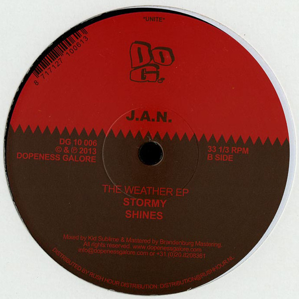 J.A.N. - The Weather EP | Dopeness Galore (DG 10 006) - 2