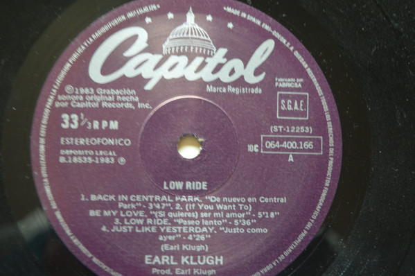Earl Klugh - Low Ride | Capitol Records (10 C 064-400 166) - 3