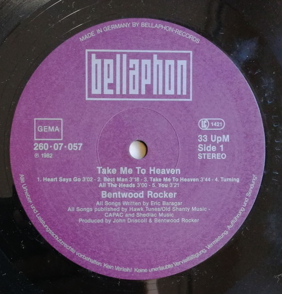 Bentwood Rocker - Take Me To Heaven | Bellaphon (260·07·057) - 3