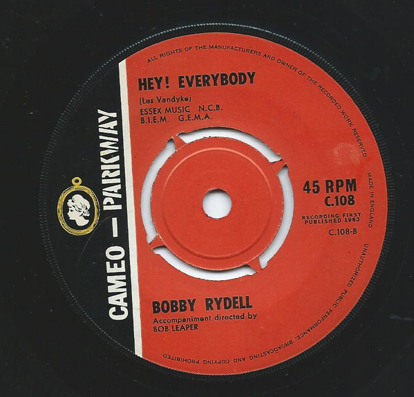 Bobby Rydell - Forget Him | Cameo Parkway (C108) - 4
