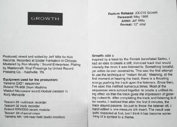 Jeff Mills - Growth | Axis (AX-10) - 3