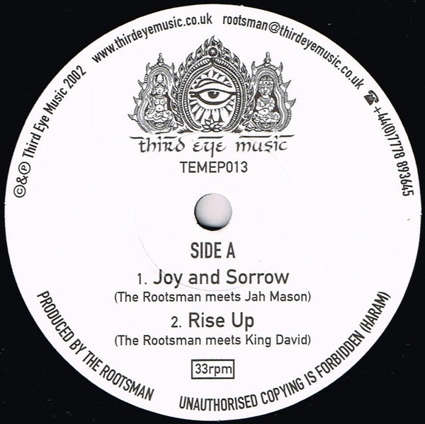 The Rootsman - Joy And Sorrow EP | Third Eye Music (TEMEP013)